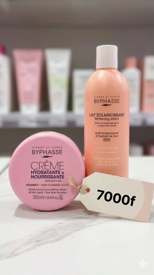 Duo lait éclaircissant + crème hydratante