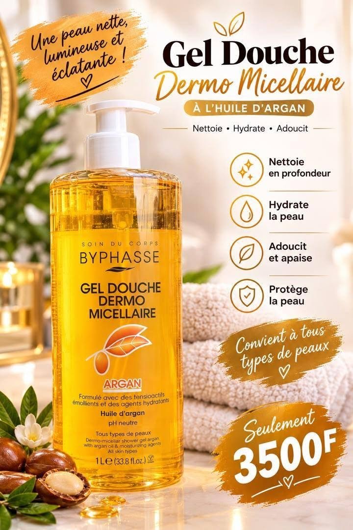 Gel douche Dermo Micellaire Argan