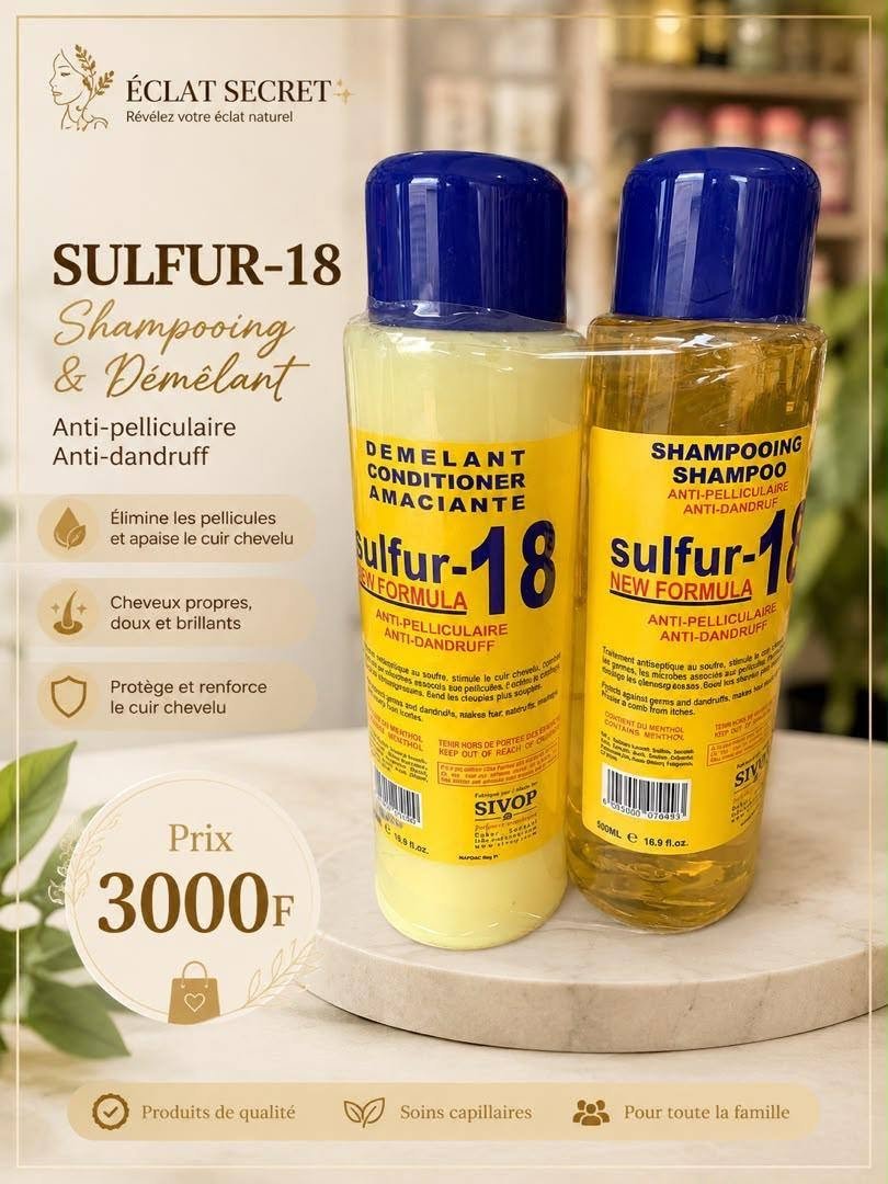 Sulfur-18 shampoing + démêlant